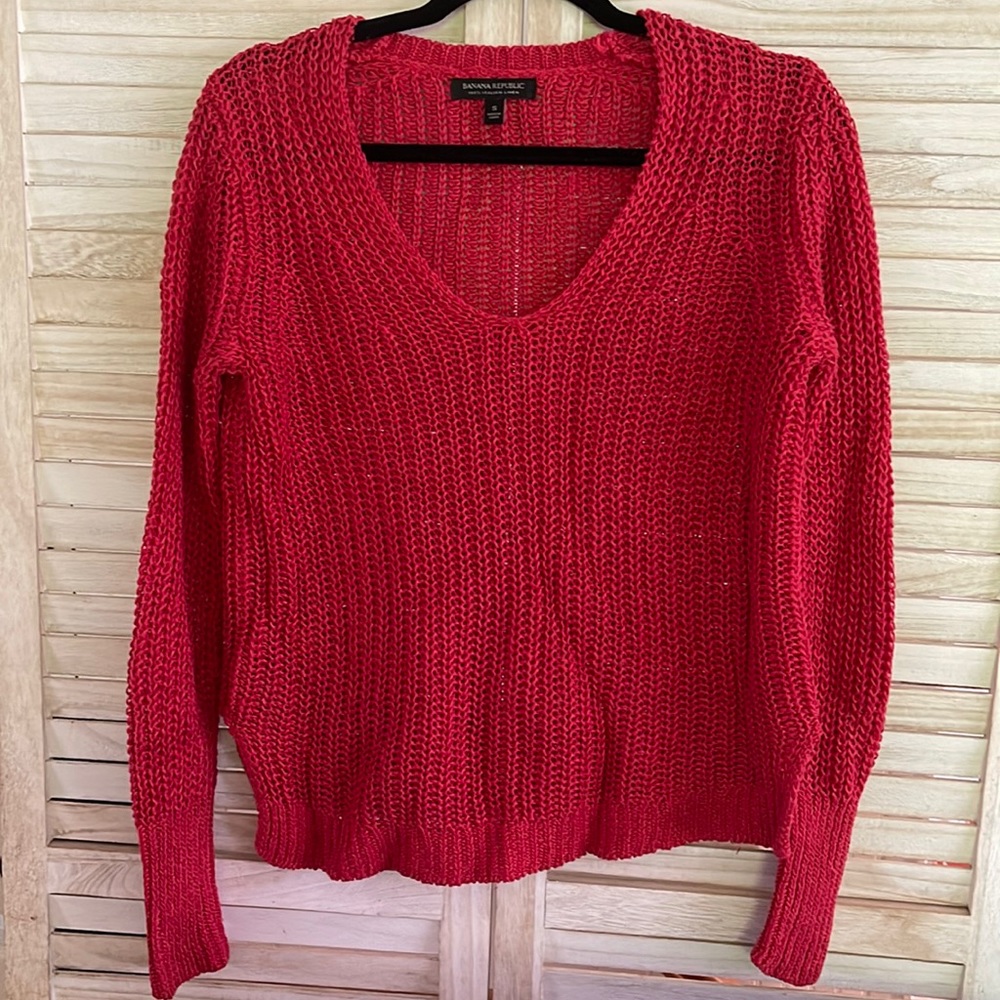 Banana Republic Italian linen sweater size small